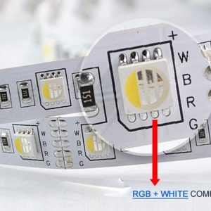 LED-NAUHA CRi>90 5050 19.2 W/m, 24 V, 5 m RGBW